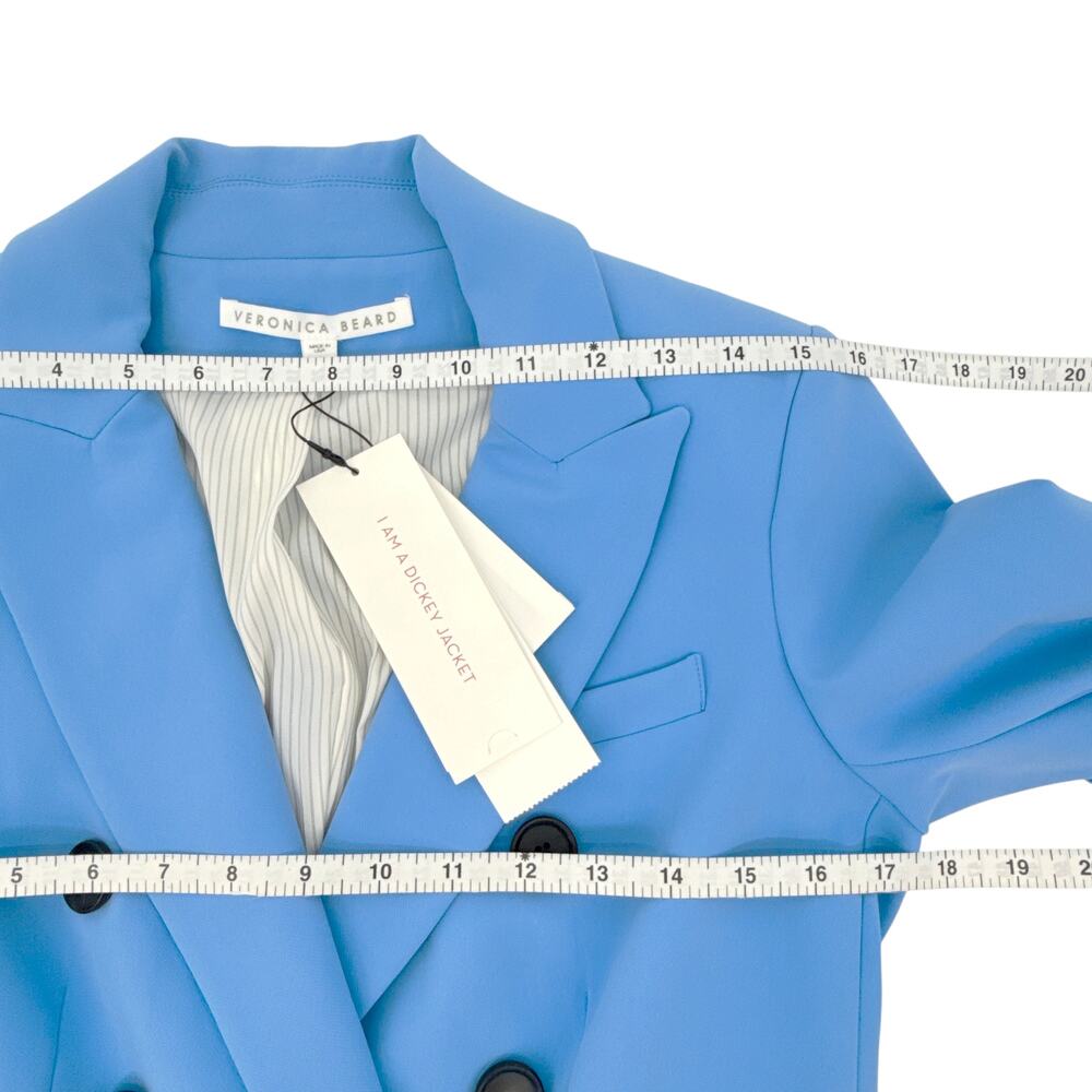 VERONICA BEARD Empire Scuba Dickey Jacket in Cornflower 2 - Picture 10 of 12